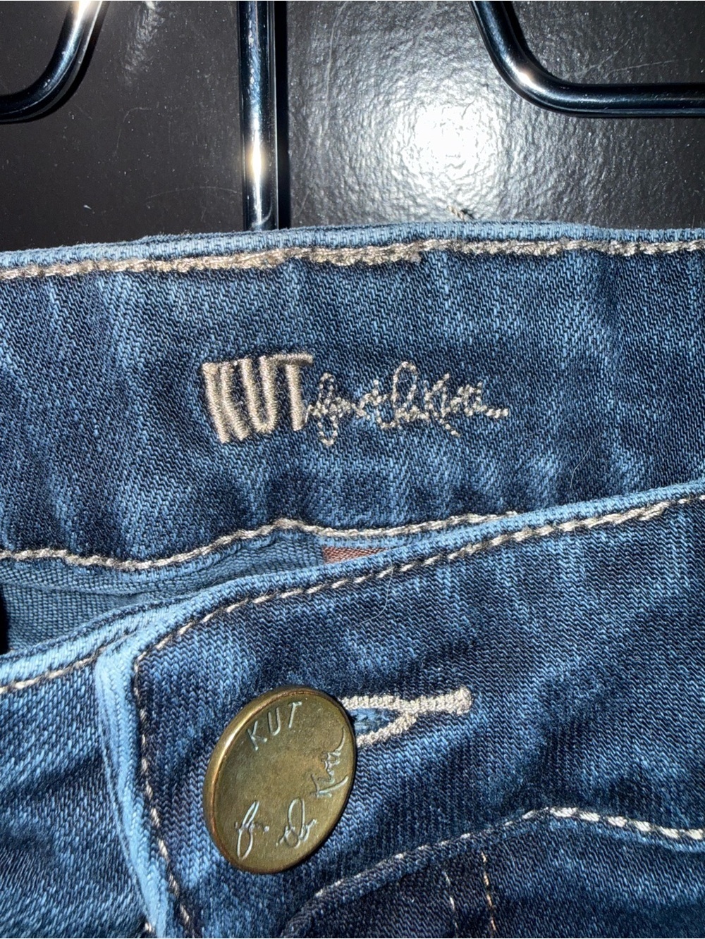 Kut from the Kloth Dark Indigo Wide Leg Jeans - Picture 2 of 7